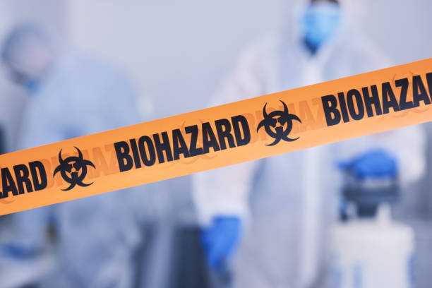 Professional Biohazard Cleanup technician working in Summerfield, MD